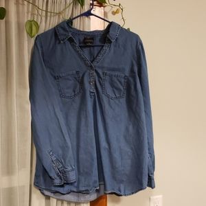 Maternity Denim Tunic Top size Large